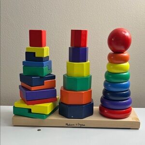 Melissa & Doug Rainbow Stacking and Sorting Set